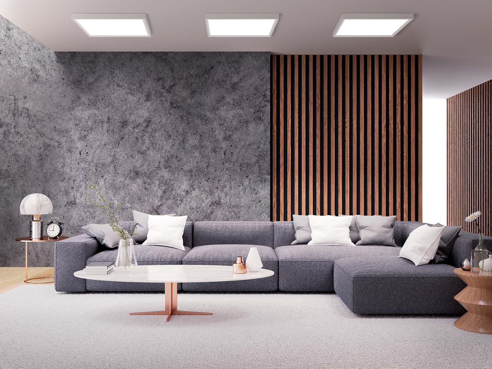Wizualizacja Panel natynkowy LED 60x60 Almach CCT 28/32/36/40W 3000/4000/5000K
